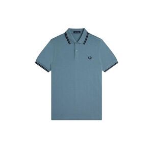 Fred Perry Mens Twin Tip Polo Shirt / Blue